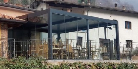 Vetrate panoramiche per pergolati Milano