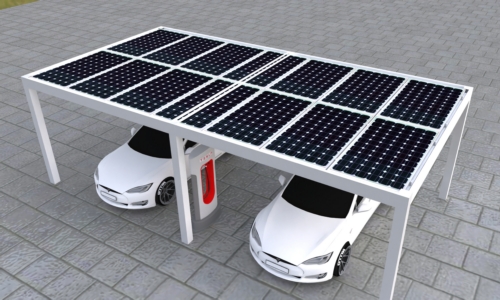 Carport fotovoltaico modulare